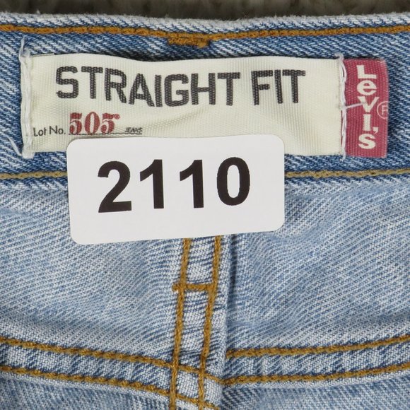 Levi's* 505 Straight Fit Denim Blue Jeans Size~ 36" x 29" - Picture 3 of 12